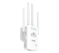 Extendeur Wifi Sans fil Longue Portée 300Mbps 4 Antennes Réglables Blanc
