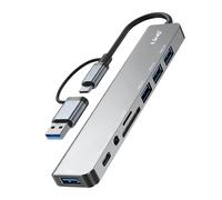 LinQ Hub Adaptateur Multimédia USB Multiport 8-en-1 5Gbps avec Fonction OTG