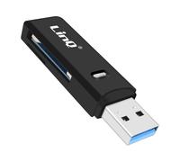 LinQ Lecteur Carte SD et micro SD Connecteur USB 3.0 Vitesse jusqu'à 5 Gbps Noir