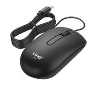 LinQ Souris Filaire USB-C pour PC et MacBook Capteur Optique 1200 DPI Câble 1,5m