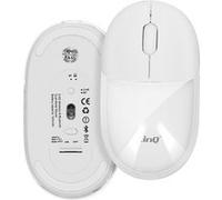 LinQ Souris Sans fil Optique Bluetooth ou WiFi 2.4 GHz LED RGB Dongle USB Blanc