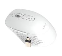 Souris Sans Fil WiFi et Bluetooth 2.4G avec Dongle USB C et USB Blanc