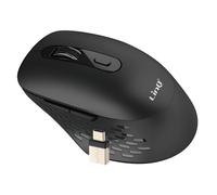 Souris Sans Fil WiFi et Bluetooth 2.4G avec Dongle USB C et USB LinQ Noir