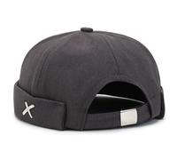 LINQEE Coton Docker Cap Bonnet sans Visière Brimless Hat Homme Femme Chapeau Marin Casquette Docker Casquette de Marinrier Roulé Cuff