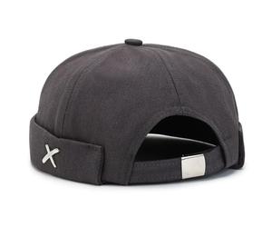 LINQEE Coton Docker Cap Bonnet sans Visière Brimless Hat Homme Femme Chapeau Marin Casquette Docker Casquette de Marinrier Roulé Cuff