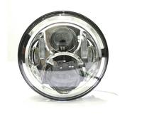LinQianBhD Phares Avant Assemblage Pour V-Star Pour XVS 650 1100 Phare De Moto À LED 7 Pouces(Silver)