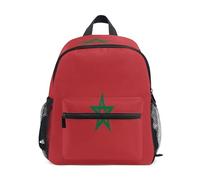 linqin Étiquettes de sac à dos drapeau du Maroc pour enfants Sifflet Bookbag avec étiquette de nom pour filles para bebes varon