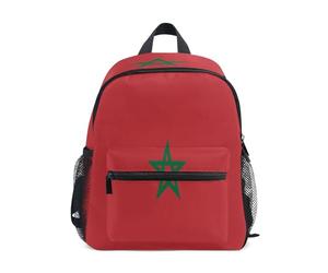 linqin Étiquettes de sac à dos drapeau du Maroc pour enfants Sifflet Bookbag avec étiquette de nom pour filles para bebes varon