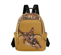 linqin Petit sac à dos avec poignée supérieure, Chocolat/labrador, Medium, Sac à dos tendance | Surface douce au toucher, trajets quotidiens, labrador chocolat