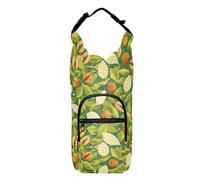 linqin Petit sac à dos mignon avec porte-bouteille d'eau pour économiser de l'espace pour la marche, la randonnée, le sac à dos pour bouteilles d'eau de 50/61/81/1,2 l, Noix mignonnes feuilles vertes