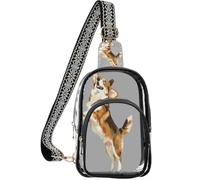 linqin Petit sac à main transparent pour spectateurs sportifs avec sangle réglable