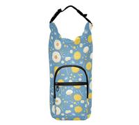 linqin Petite bouteille d'eau bleu pissenlit avec sac de transport pliable isotherme pour bouteilles de 50/61/81/118 ml, Petit pissenlit bleu, 1 size, Claasic