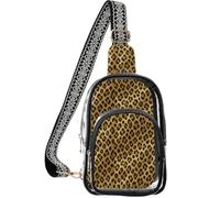 linqin Petits sacs à main transparents pour femme avec poche avant zippée