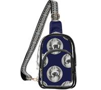 linqin Petits sacs à main transparents pour femme avec poche avant zippée
