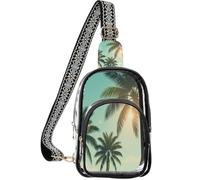 linqin Petits sacs à main transparents pour femme avec sangle réglable