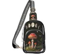 linqin Petits sacs à main transparents pour homme avec plusieurs poches de rangement
