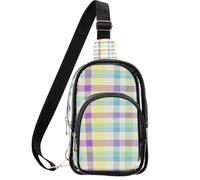 linqin Petits sacs à main transparents pour homme avec plusieurs poches de rangement