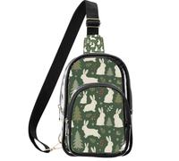 linqin Petits sacs à main transparents pour homme avec poche avant zippée
