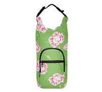 linqin Porte-bouteille isotherme léger à fleurs roses et vertes pour bouteilles d'eau de 50,8/61/81/1,2 l