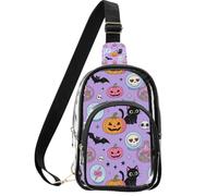 linqin Sac à bandoulière pour les navetteurs quotidiens avec deux modes de transport | Fermeture éclair en métal, usage quotidien en toutes saisons, léger et portable, potion de sorcière violette