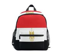 linqin Sac à dos de voyage officiel avec drapeau de l'Égypte pour enfants avec étiquette de nom pour étudiant Mochilas escolares para ni?os de 5 a?os