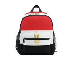 linqin Sac à dos de voyage officiel avec drapeau de l'Égypte pour enfants avec étiquette de nom pour étudiant Mochilas escolares para ni?os de 5 a?os