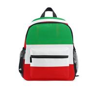 linqin Sac à dos drapeau de l'Italie pour enfants avec sangle de poitrine et étiquette de nom pour tout-petits Mochilas para ni?os de 3 a?os preescolar