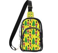 linqin Sac à main à bandoulière pour les navetteurs quotidiens avec compartiment principal | Sangle en coton, design transparent, léger, portable, motif soldat casse-noisette