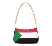 linqin Sac à main pour femme de grande capacité | Drapeau du Soudan, résistant aux déchirures, design simple et tendance, voyage de w nd