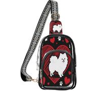 linqin Sac à main transparent pour femme avec poche arrière cachée