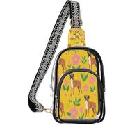 linqin Sac à main transparent pour homme avec poche arrière cachée