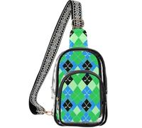 linqin Sac transparent pour femme avec poche arrière cachée