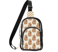linqin Sac transparent pour les participants à un concert avec deux modes | Taille 18,8 x 10,2 x 25,4 cm, conforme aux règles de sécurité des lieux, soulagement de la pression à large sangle