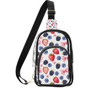 linqin Sac transparent pour les voyageurs en plein air avec deux modes de | Emballage indépendant Opp, répond aux règles de sécurité des lieux, pas de douleurs aux épaules, fraise douce