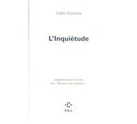 L'Inquiétude Valère Novarina (Auteur)