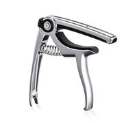 Linrax C4 Capodastre Guitare, 4 en 1 Capo de Guitare Support de Médiator Extracteur de Goupille de Chevalet Coupe-Corde, Capo pour Guitare Acoustique Electrique Basse Ukulélé Banjo Mandoline, Argent