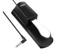 Linrax LP1 Pédale de Sustain Universel, Pédale Piano avec Interrupteur de Polarité, Pédale Sustain pour Clavier Électrique, Piano Numérique, Clavier MIDI, Synthétiseur, Prise 6,35mm, Câble de 1,6m