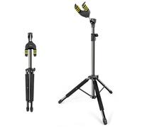 LINRAX LS1 Support de Guitare à Verrouillage Automatique, Stand Guitare Pliable, Hauteur et Base Réglable, Support de Sol pour Guitare Acoustique Électrique Basse Ukulélé, Pied de Guitare Auto-Lock