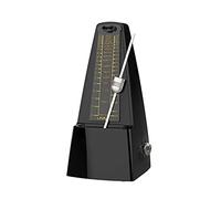 Linrax M1 Métronome Mécanique pour Piano Guitare Basse Ukulélé Violon Batterie Tambour Saxophone Trompette et Autres Instruments de Musique, Piste Tempo et Beat, Son Fort, Haute Précision, Noir
