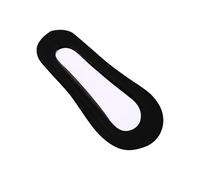 LinRim Chaussures pour bébé fille en nylon soyeux, coupe basse, doublure fine antidérapante, chaussettes cachées pour le bateau, Noir , taille unique