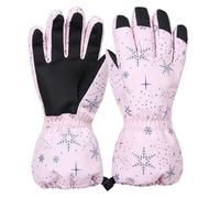 LinRim Moufles d'hiver pour bébé avec motif flocons de neige pour et fille de 1 an (rose, 11)