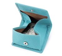LinRim Porte-monnaie Derrick Box pour femmes Porte-monnaie carré Porte-monnaie de voyage Petit organisateur de bijoux Compact Étui pour casque Sac à main pour femmes Grand noir (taille A, taille