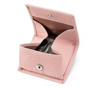 LinRim Porte-monnaie Derrick Box pour femmes Porte-monnaie carré Porte-monnaie de voyage Petit organisateur de bijoux Compact Étui pour casque Sac à main Femmes Grand Noir (E, taille unique)