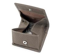 LinRim Porte-monnaie Derrick Box pour femmes Porte-monnaie carré Porte-monnaie de voyage Petit organisateur de bijoux Compact Étui pour casque Sac à main Femme Grand Noir (G, taille unique)