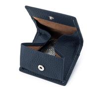 LinRim Porte-monnaie Derrick Box pour homme et femme Porte-monnaie carré Porte-monnaie de voyage Petit organisateur de bijoux Compact Casque Case Sac à main Femme Grand Noir (Taille D, taille unique)