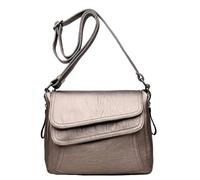 LinRim Sac à bandoulière pour smartphone - Sac à main décontracté - Sac à bandoulière - Pour femme - Noir - Avec, or, taille unique