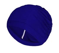 Lin's Liliana Bonnet de bain cheveux longs - Bonnet de natation pour femme et fille - Bonnet de bain confortable - Bonnet de natation évolutif (bleu foncé)