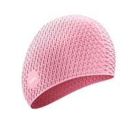 Lin's Liliana Bonnet de bain tendance pour homme et femme en silicone Particle Water Drop Swimming Cap Waterproof and Non-Stretching - Unisexe (Rose)