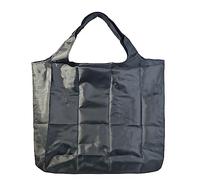 Lin's Liliana Grand Sac Pliable, 43 x 66 cm, Sac de Courses Réutilisable, Sac à Main Léger, Séchage Rapide, Résistant à l'arrachement pour les Courses, les Voyages, les Déplacements, Noir , XXL