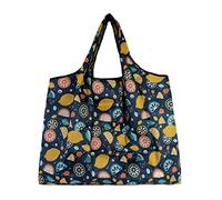 Lin's Liliana Grand sac pliable 50 x 66 cm - Réutilisable - Léger - Séchage rapide - Résistant aux déchirures - Pour courses, voyage, excursion